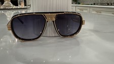 CAZAL Legends 665 Sunglasses Black Gold C001 60-15-145 Made in Germany w/ Case