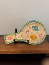 Temptations Old World Easter Egg Ceramic Spoon Utensil Rest Holder