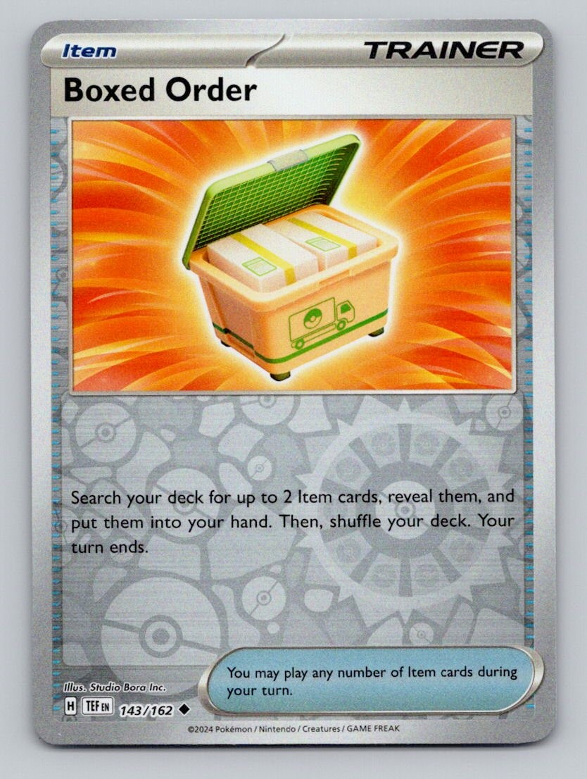 Reverse Holo Boxed Order 143/162 Uncommon Temporal Forces Pokemon
