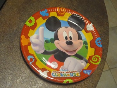 NEU! 23 x Papp Teller Pappteller Mickey Mouse Happy Birthday Party Set Kinder