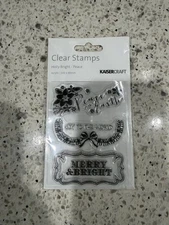 Kaisercraft "Holly Bright - Peace" - Clear Stamps - Crafts Scrapbooking
