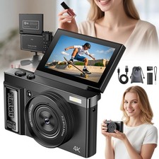 64MP Digitalkamera HD 1080P Fotokamera Kompakt 16X Digitalzoom mit 32GB Karte