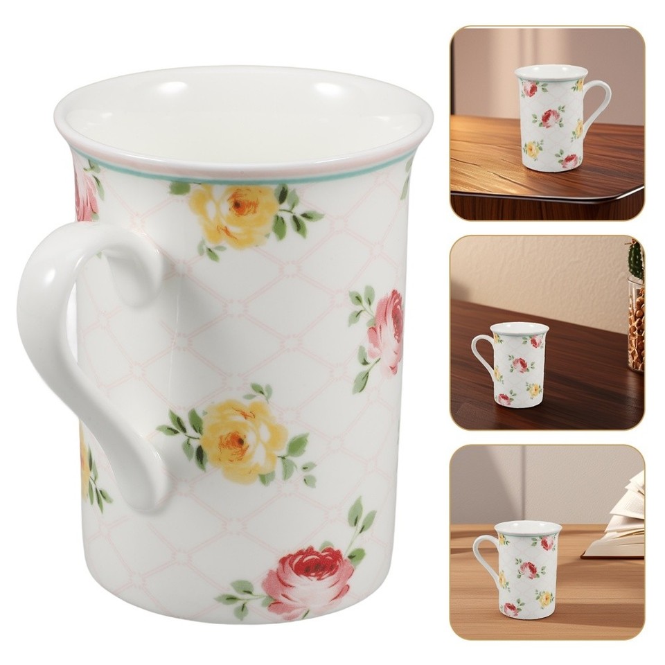 G Decor Gloria Floreale Pastello Ceramica Tè Caffè Xl Cup