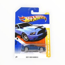 Hot Wheels '10 Ford Shelby GT500 Super Snake 3/244 - Blue - 2011 Mainline A