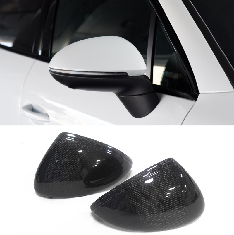 Real Carbon Fiber Car Side Mirror Cover Cap Add On For Porsche Cayenne 2015-2017