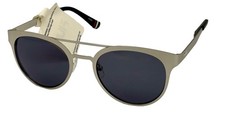 Fila Gunmetal Mens Metal Brushed Silver Soft Square Sunglass, SF9950 581X