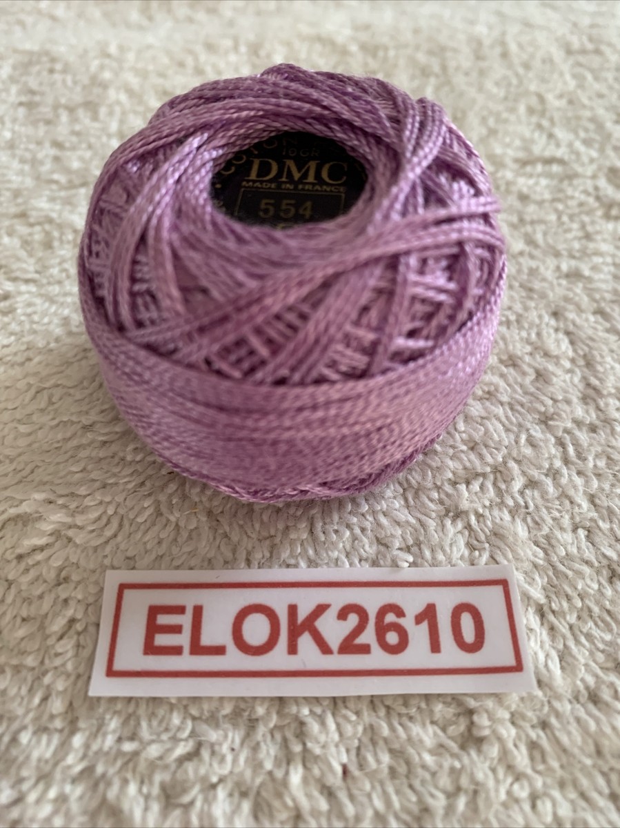 DMC Pearl Cotton Thread Size 5 - Light Violet Embroidery Thread 27.3 Yards