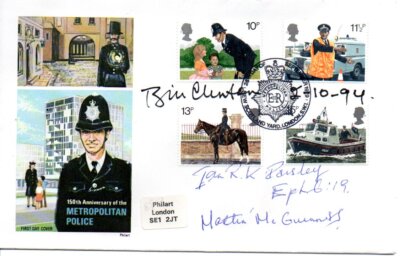 Bill Clinton Ian Paisley Martin McGuinness First Day Cover Signed Autograph 1994