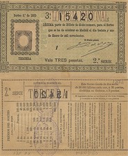 Nationale Lotterie. Verlosung Nr. 3 von 1900. Nummer 15420.
