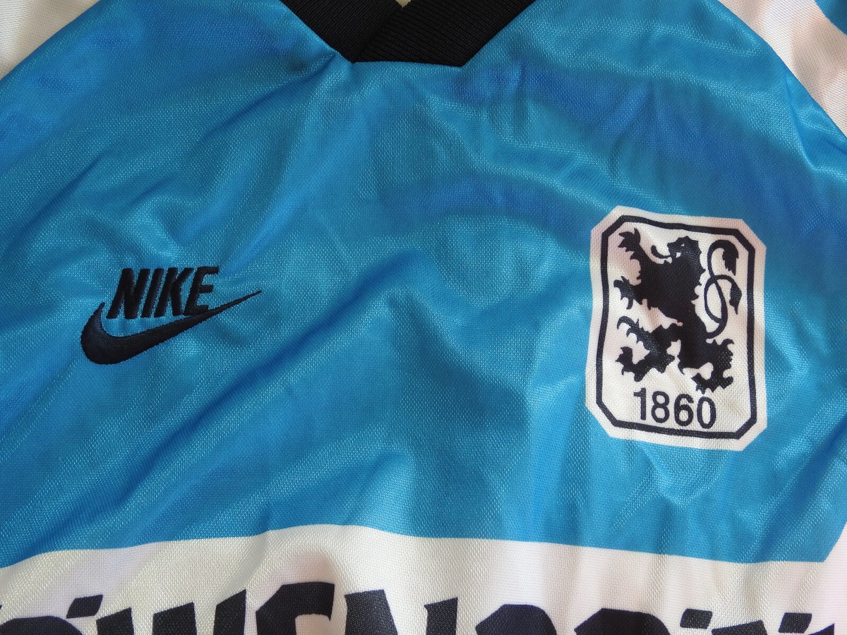 1860 Munich 1995 Home Jersey #17 Borimirov Nike Blue Shirt Size XL