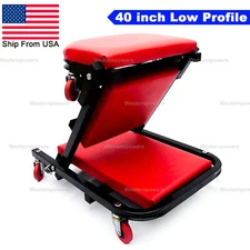 40'' 2 in 1 Z Creeper Mechanic Rolling Garage/Shop Seat Stool Auto Repair