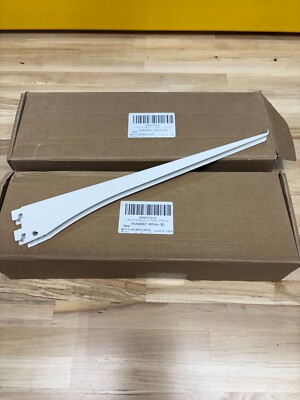 Heavy Duty Adjustable Shelf Brackets - 12 Pack for Single & Dual Track Systems