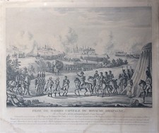 EMPIRE - PRISE DE MADRID DESSINE PAR NAUDET 50 X 42 cm GRAVE PAR LE BEAU