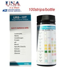 100 Strips URS-10T Urinalysis Reagent Strips 10 Parameters Urine Test Strip US