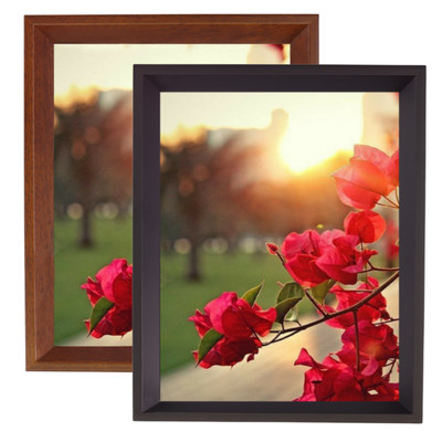 Decorebay Home Solid Wood Single Photo Display Picture Frames - Black Brown