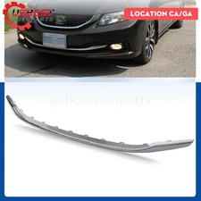 For 2013-2015 Honda Civic Front Bumper Lower Grill Grille Trim Molding Chrome