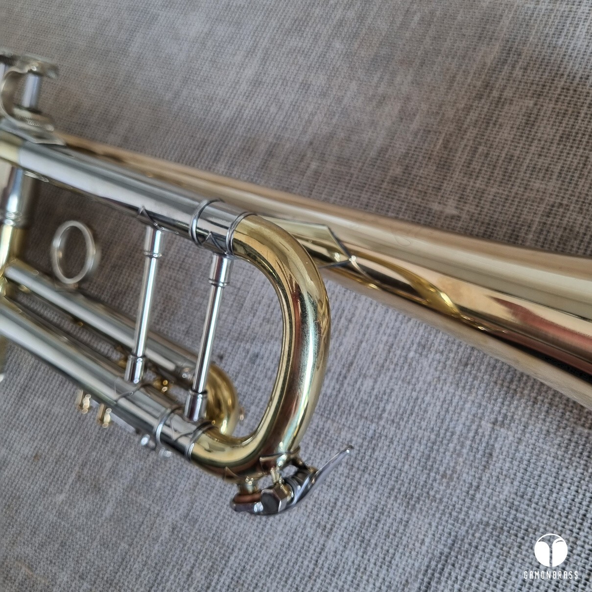 Bach Stradivarius 37 goldbrass bell trumpet case mouthpiece GAMONBRASS