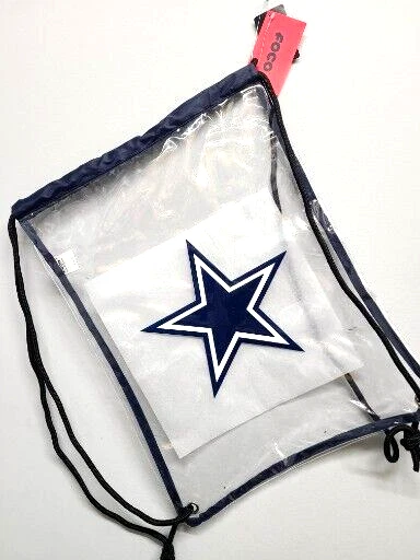 NFL Dallas Cowboys Clear Drawstring Backpack Big Logo New eBay