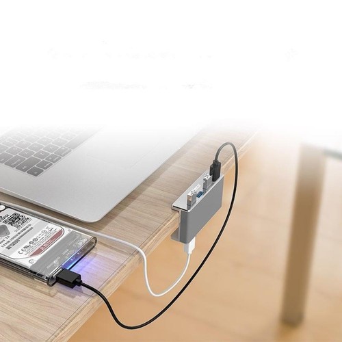 ORICO MH4PU Aluminum Alloy 4-Port USB 3.0 Clip Desktop USB Hub Extension Adapter - Picture 6 of 7