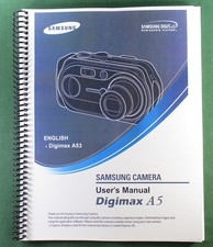 Samsung Digimax A5 A53 Instruction Manual: 120 Pages  Protective Covers