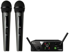 AKG WMS40-MINI2-25A DUAL VOCAL HANDHELD WIRELESS MICROPHONE MIC SET