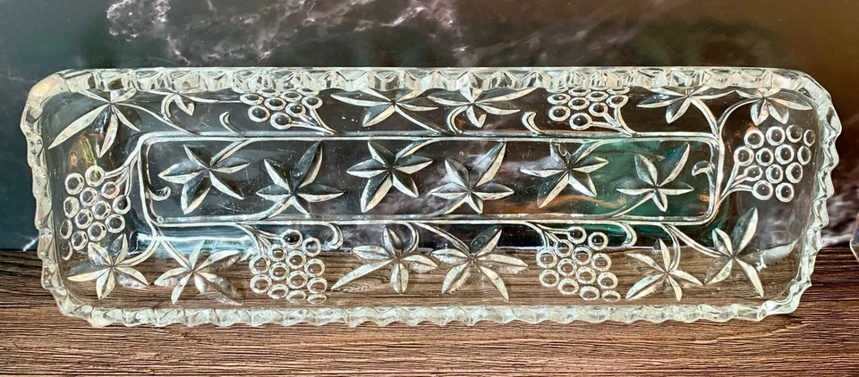 Vintage Glass Sandwich Tray - image 2 of 3