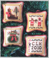 Prairie Grove Peddler CHRISTMAS ORNAMENTS II 4 Cross Stitch Charts ~  Xmas