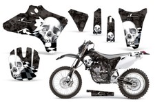 Kit de calcomanía de gráficos MX para Yamaha YZ250F y YZ450F 2003-2005 calavera a cuadros con K