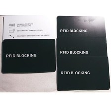 RFID Blocking Card 5 Pack Contactless NFC Credit Card ID Protection Safe Bank