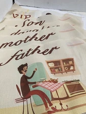 Placemats Set of 6 - Family With Vip