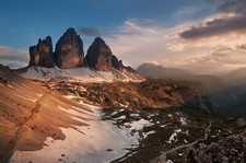 Landscape nature mountains summer dolomites italy alps Custom Gaming Mat Desk