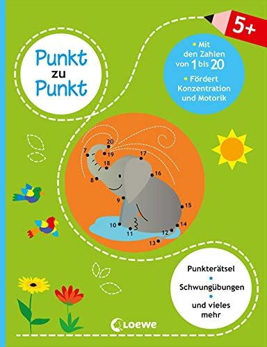 Elena Hein Punkt zu Punkt - Mit den Zahlen von 1 bis 20 (grün (Copertina rigida)