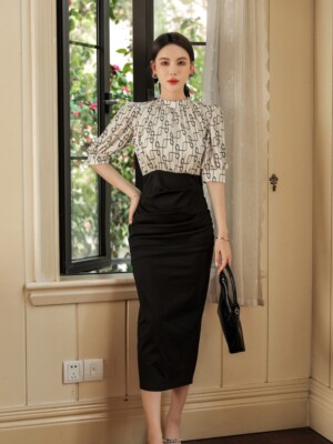 Office Dresses Size 4-14 for Women Work Business Formal Short Sleeve Sheath  Midi | eBay