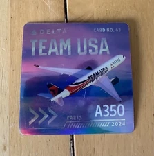 Delta Air Lines 2024 Team USA A350H No.63 Paris LIMITED EDITION **RARE**