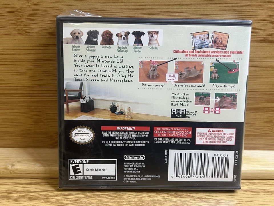 NINTENDOGS LAB & FRIENDS - NINTENDO DS -Brand New Sealed- NTSC USA V-Rare - Image 2 of 4