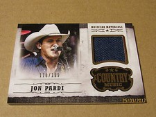 2015 Country Music Musician Materials Gold #47 Jon Pardi SN 118/199
