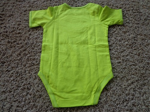 Body JUMPING BEANS ragazzo nuovo con etichetta tg 24M verde PAPPAGALLO mamma mosca piccolo ragazzo cotone - Foto 4 di 4