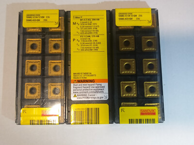 10pcs SANDVIK SNMG 120412-QM 235 REVERSIBLE CUTTING PLATES CARBIDE INSERTS NEW