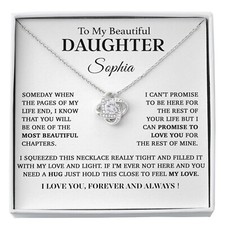 Custom To My Daughter Necklace, Mother Daughter Gifts, Daughter Necklace