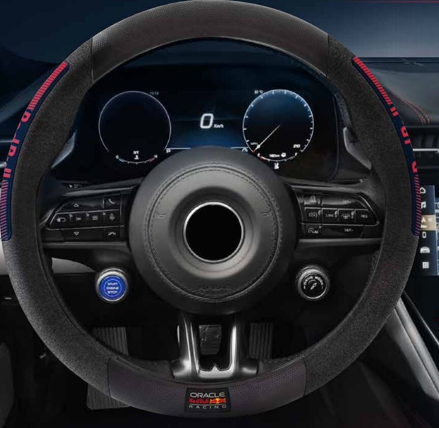 Oracle Red Bull Racing Coprivolante Powerbar Volanti con Ø38cm Nero/Rosso