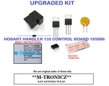  HOBART HANDLER 135  CONTROL BOARD  195886  UPGRADED KIT WITH RESET INSTRUCTIONS