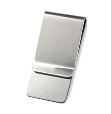 2-Pack Stainless Steel Money Clip – Slim Durable Silver Cash Holder