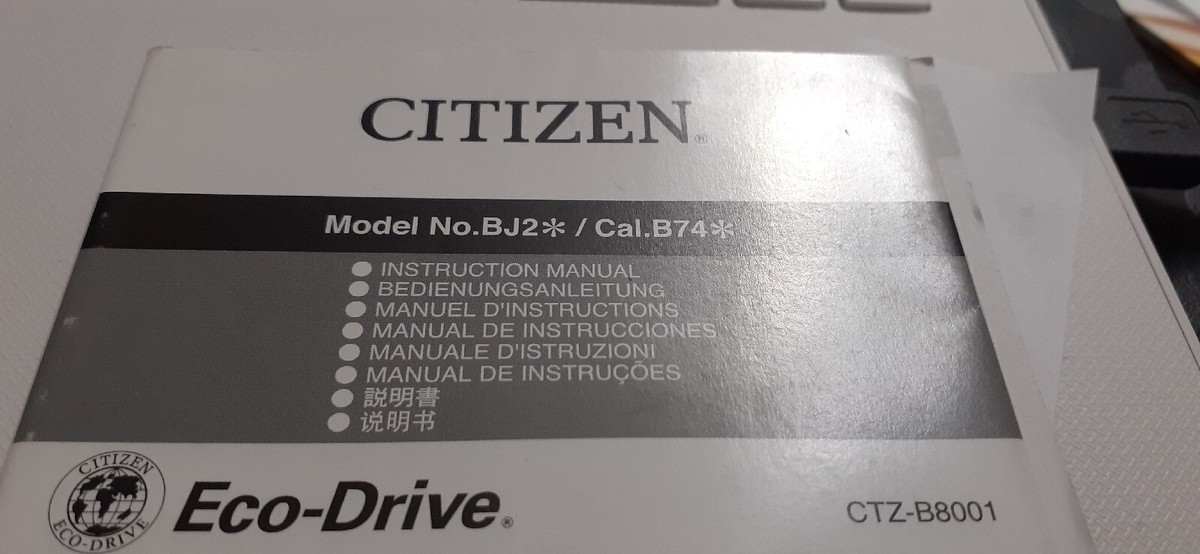 Official Citizen Quartz Aqualand Diver's Watch Instruction Manual BJ2XXX C50