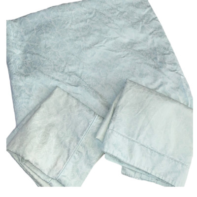 European Pastel Green Duvet Cover & 2 Square Pillow Shams Set