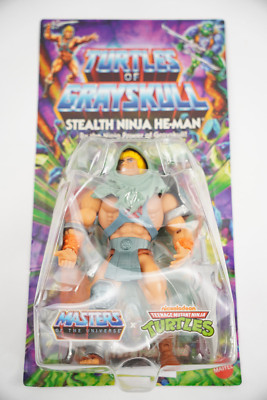 New Bent Card Masters of the Universe Turtles of Grayskull Stealth Ninja He-Man