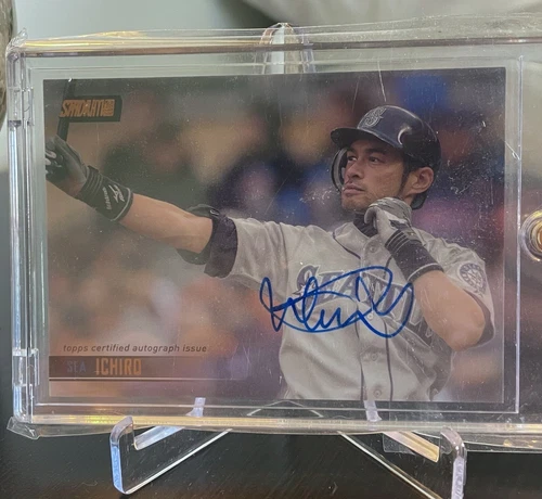 Ichiro Suzuki /5 Foil * AUTO ON CARD * 2021 Topps Stadium Club Seattle Mariners