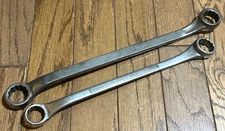 🇺🇸 VTG Craftsman & CV Double Box End LARGE SAE 12 PT Offset Wrench Set Lot