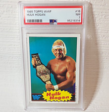 1985 Topps WWF Hulk Hogan #16 PSA 7 NM Rookie RC Wrestling Card WWE HOF