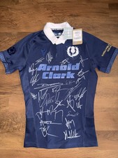 SIGNED OFFICIAL SCOTLAND RUGBY PLAYER ISSUE MURRAYFIELD SHIRT 6 NATIONS 25/26 