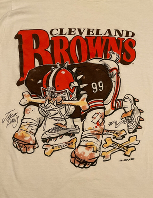 90s CLEVELAND Browns MC グレガー・ヤンガン コラボ 90s CLEVELAND Browns MC グレガー・ヤンガン コラボ
